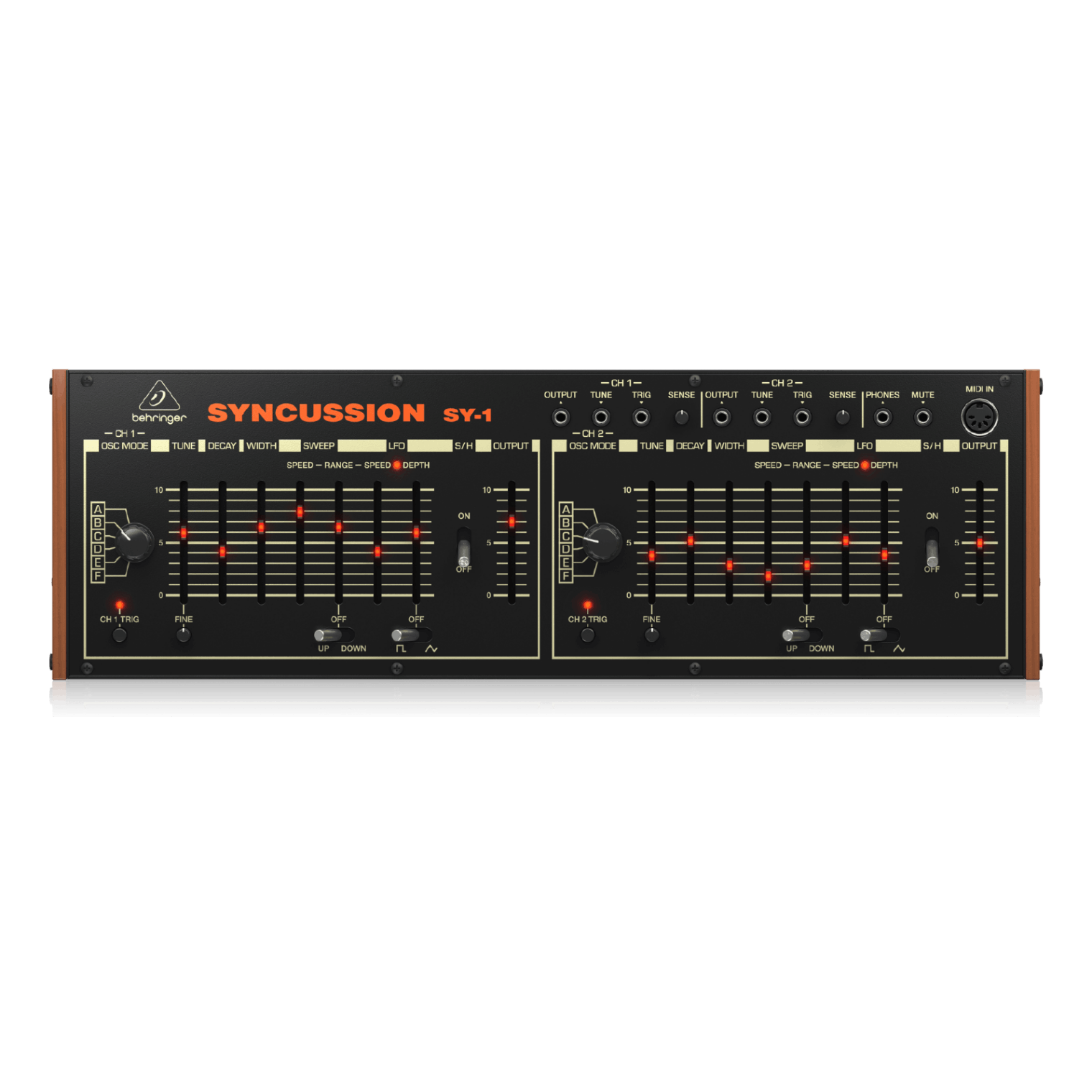 【美品】 Behringer SY-1 アナログシンセサイザー BEHRINGER SYNCUSSION SY-1 クラシックデュアルアナログパーカッション