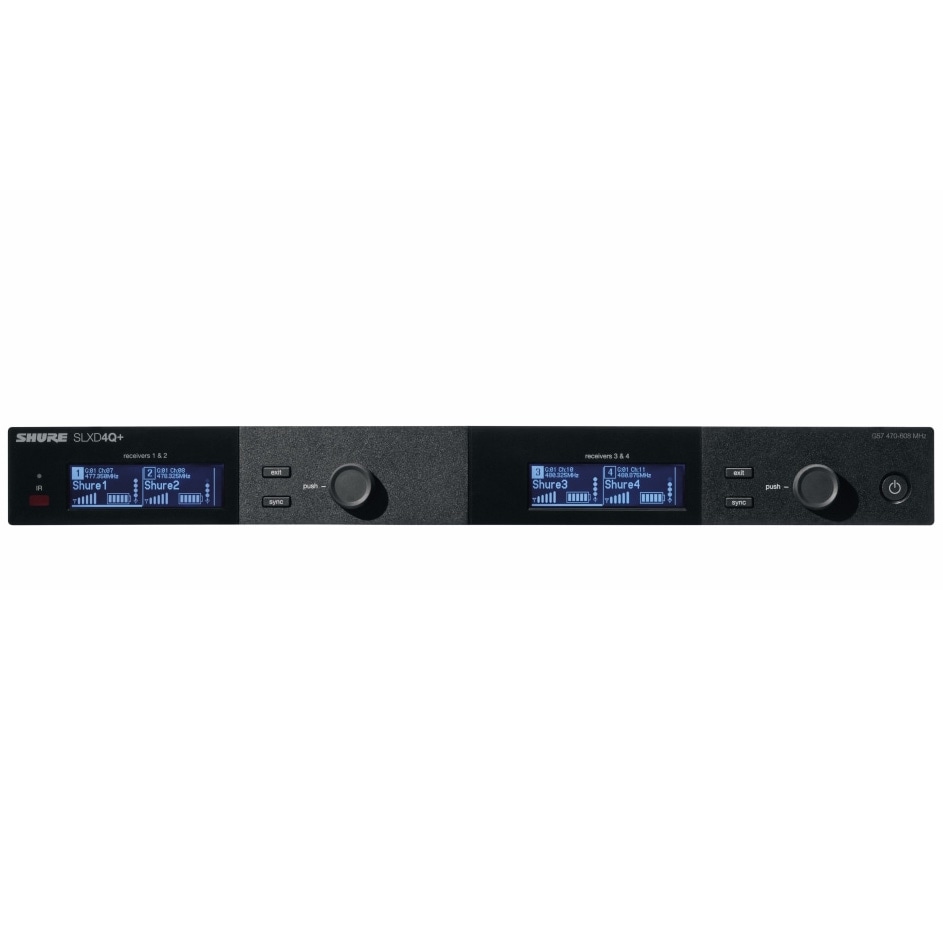 Shure SLXD4Q+J=-JB 4chワイヤレスマイク受信機 SLXD4Q+ | Hibino.com