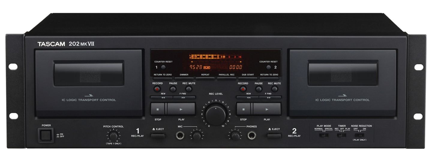 タスカム　TASCAM　202mkⅣ　Wカセットデッキ TASCAM ( タスカム ) 202MKVII ダブルカセットデッキ 送料無料