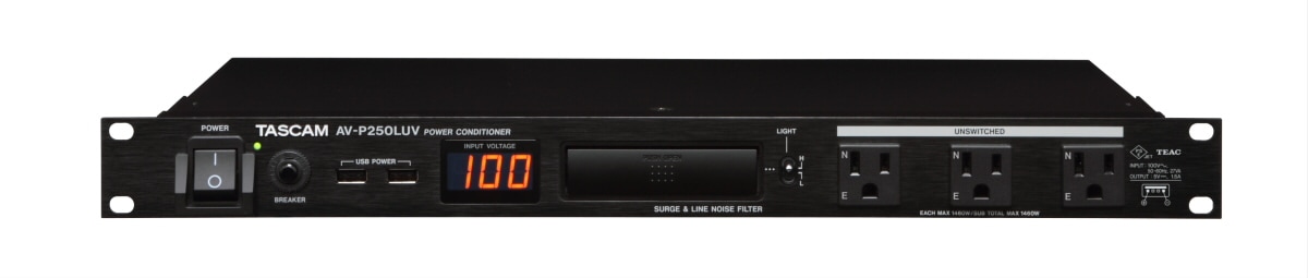 TASCAM AV-P250LUV パワーディストリビューター/コンディショナー