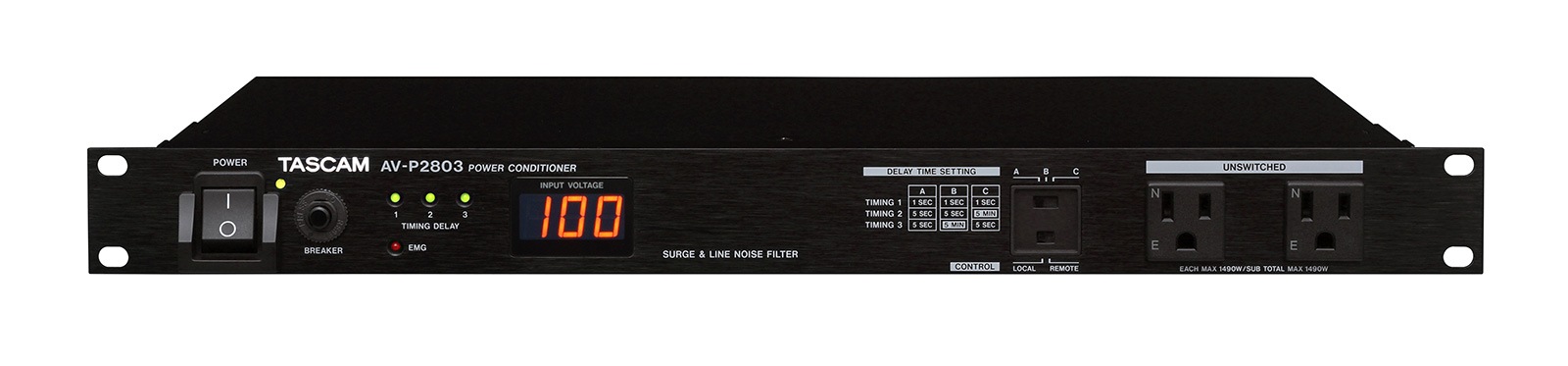 TASCAM AV-P2803 パワーディストリビューター/コンディショナー
