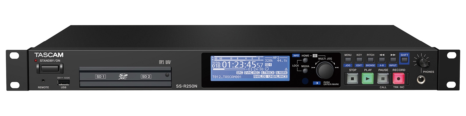 TASCAM SS-R250N ソリッドステートステレオレコーダー | Hibino.com