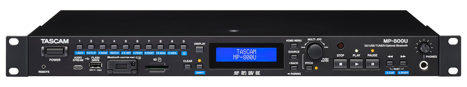 TASCAM MP-800U USB DAC/FMチューナー搭載SD/USBプレーヤー Hibino.com