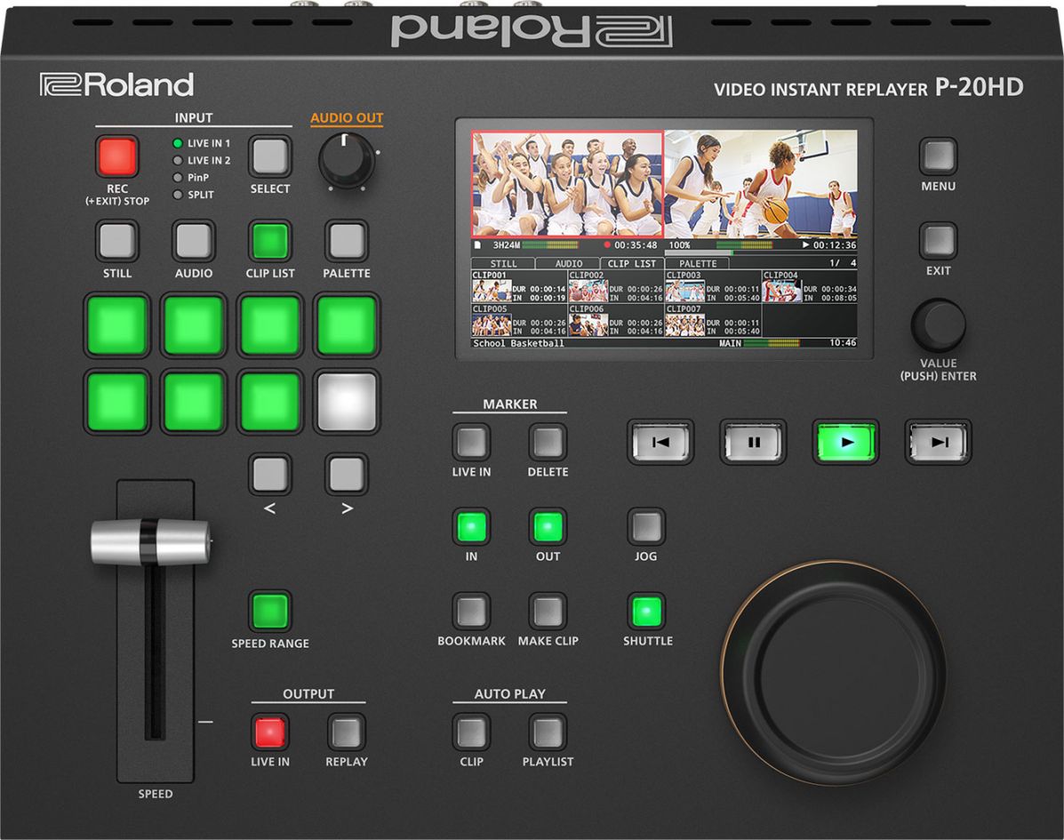 Roland P-20HD ビデオ・インスタント・リプレイヤー | Hibino.com