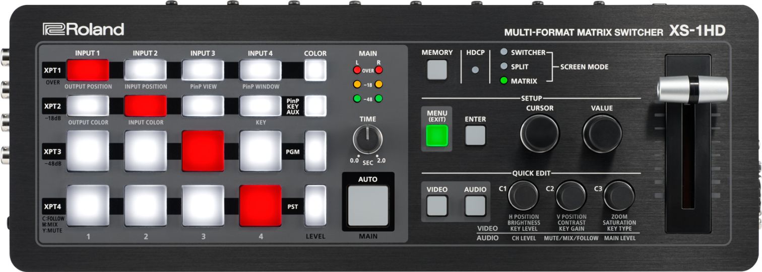 hmd その他 Roland XS-1HD マルチフォーマット・マトリックススイッチャー HDMI4