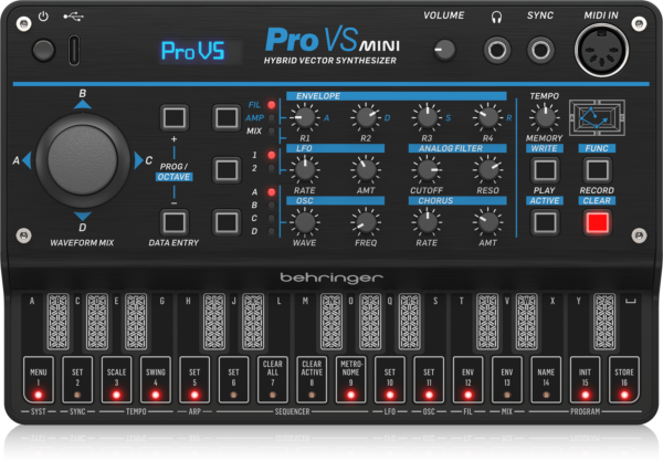 BEHRINGER PRO-VS MINI 4ボイスハイブリッドベクトルシンセサイザー