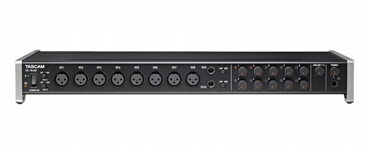 TASCAM US-16X08 オーディオMIDIインターフェース/マイクプリアンプ