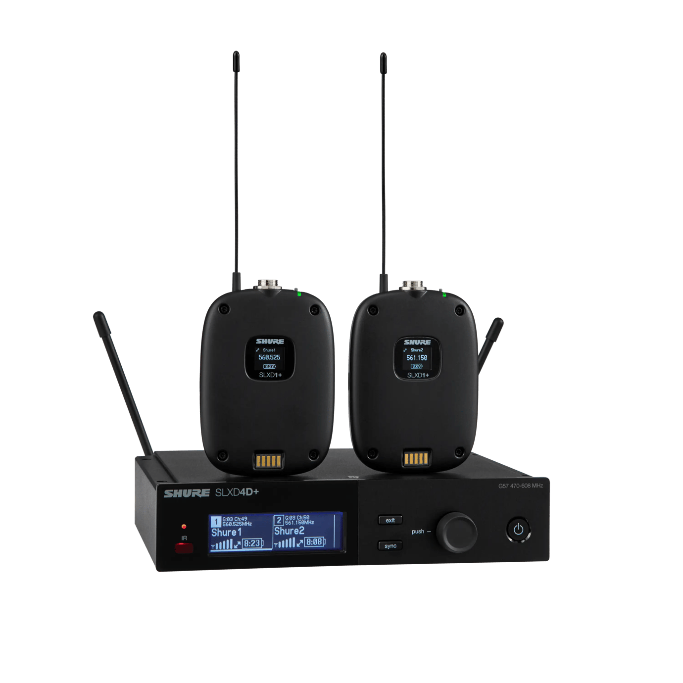 Shure SLXD14D+J-JB デュアル・ワイヤレスシステム送受信機セット