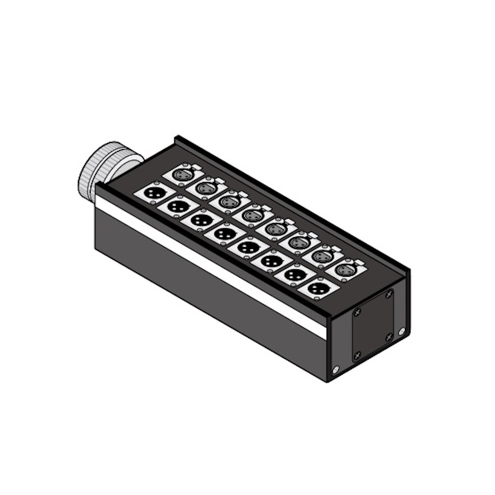 カナレ　コネクターボックス(8J12N12) CANARE 8J12N1 マルチボックス 8chパラボックス | Hibino.com ヒビノ