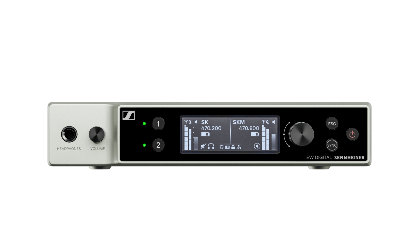 SENNHEISER EW-DX EM 2 Dante (W5-6) ハーフラック2ch受信機 (1.2GHz