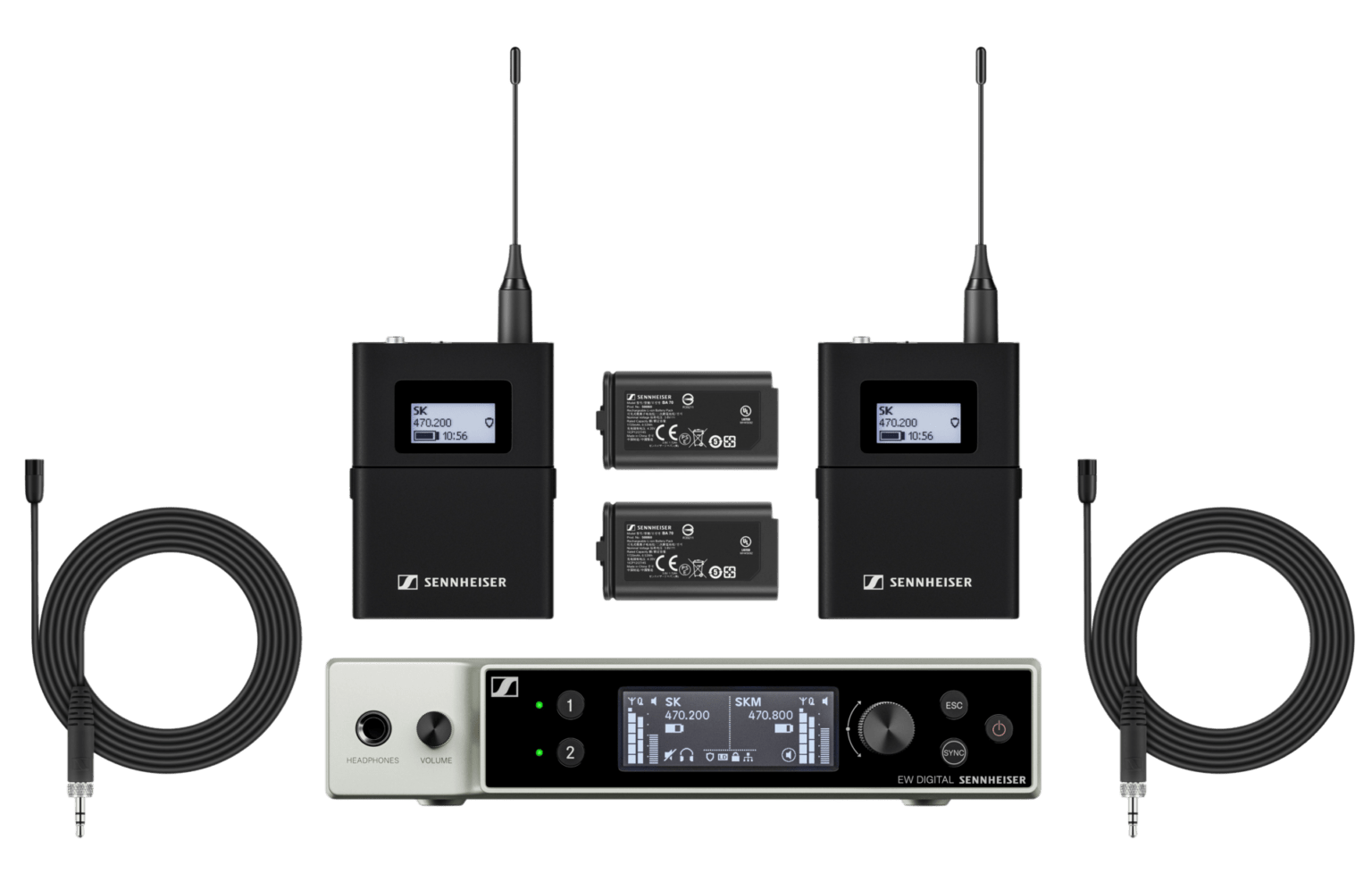 SENNHEISER EW-DX MKE 2-SET (W5-6) 2chピンマイクセット (1.2GHz