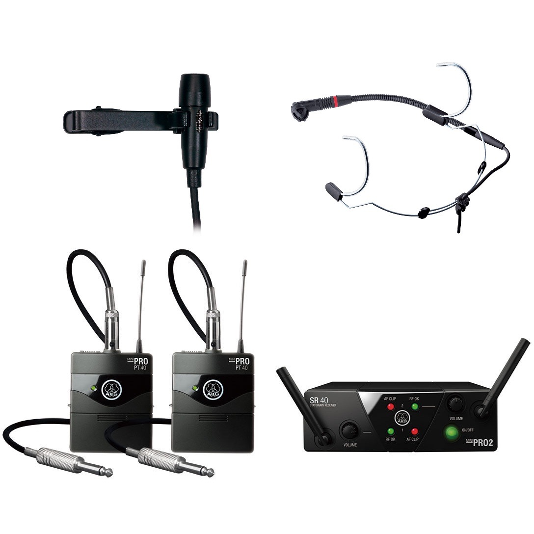 AKG WMS40 PRO MINI2 LAV HEAD DUAL ワイヤレスピンマイク ヘッド