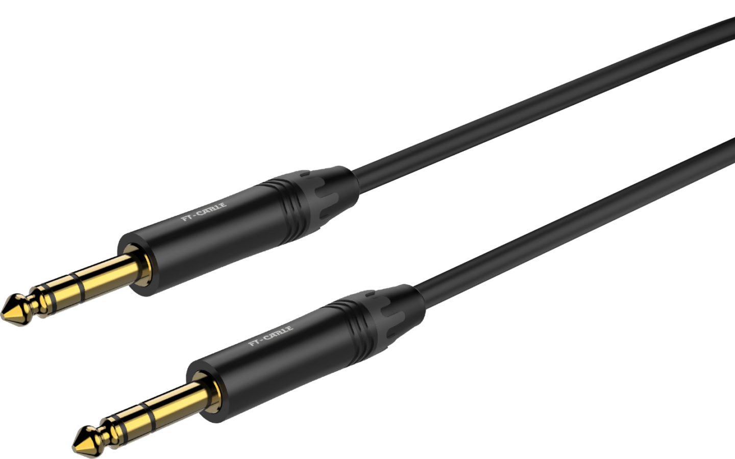 Zaolla TRSバランス接続ケーブル 2本セット FT-CABLE TRSケーブル (TRS-TRS) 1m/2m/3m/5m プロ仕様 高音質バランス
