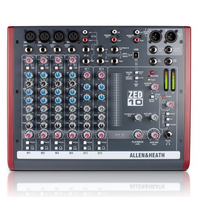 Allen & Heath ZED-10FX エフェクト搭載 10chアナログミキサー
