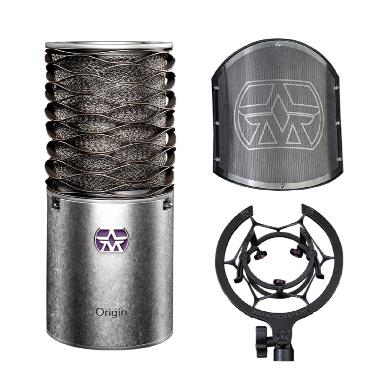 アストン　スピリット　コンデンサーマイク、ラスト1本 ショックマウント付き！ Aston Microphones ORIGIN BUNDLE コンデンサーマイク ショック