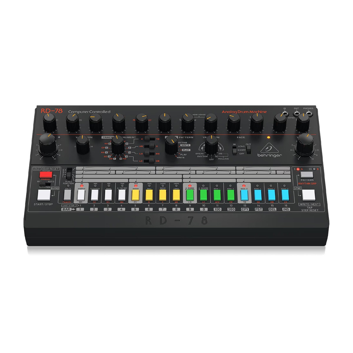 BEHRINGER RD-78 アナログドラムマシン 15ボイス/34プリセットリズム