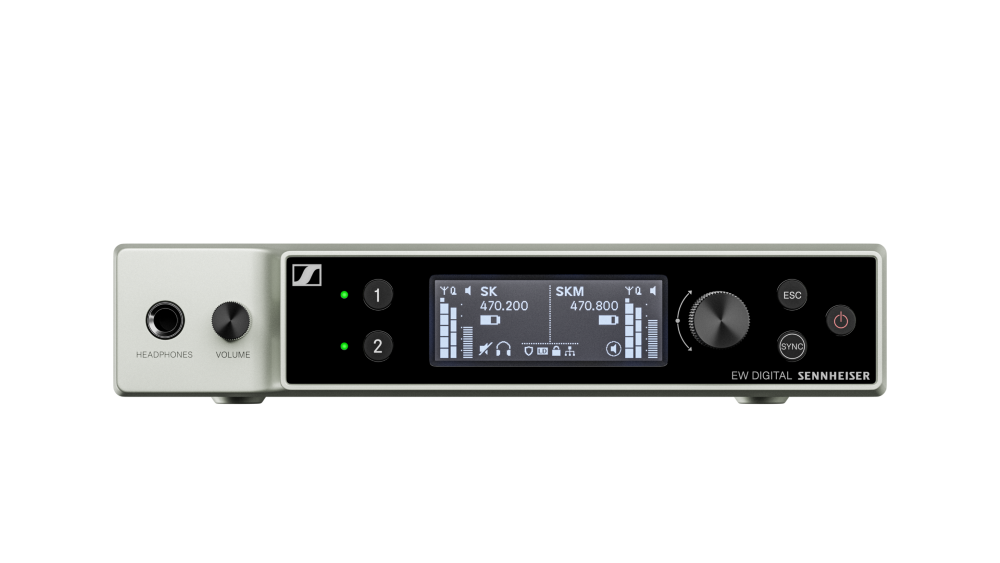 SENNHEISER EW-DX EM 2 Dante (W5-6) ハーフラック2ch受信機 (1.2GHz
