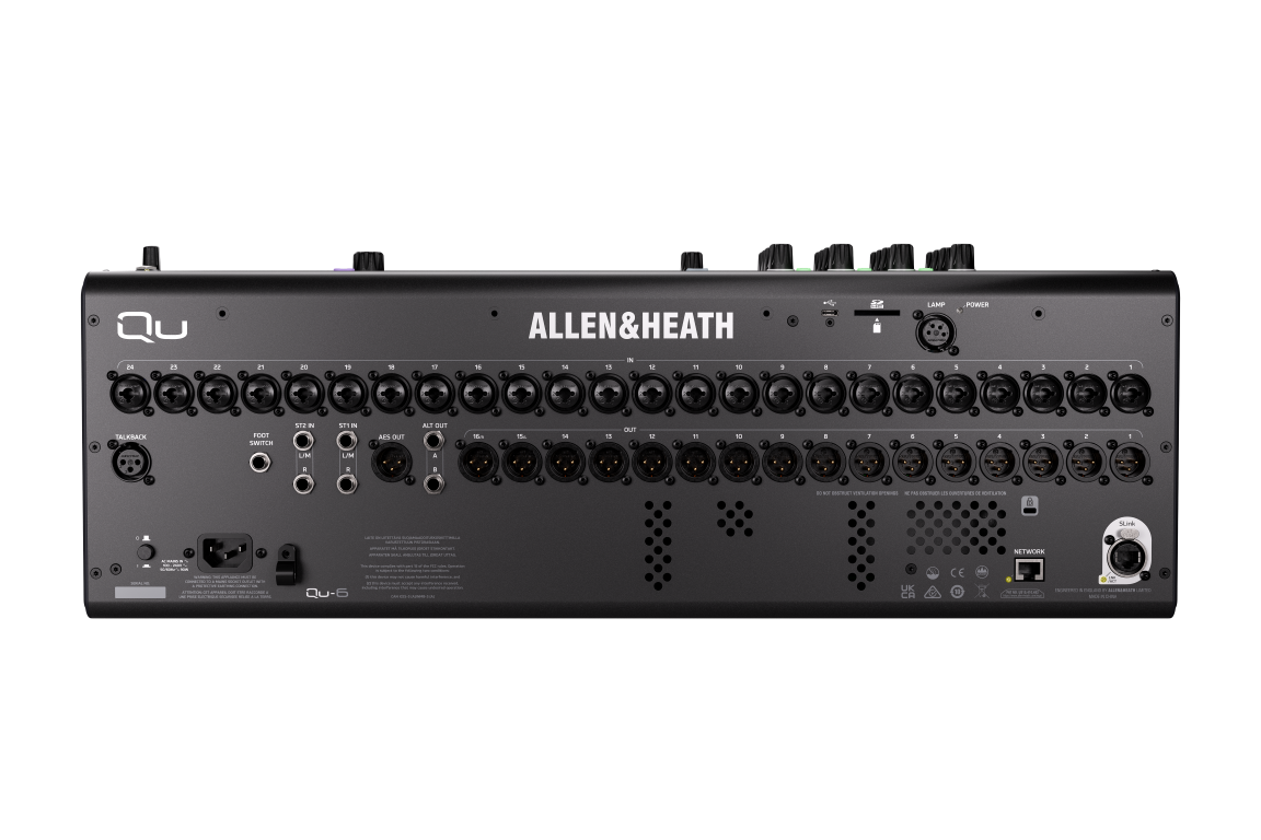 Allen & Heath Qu-6 デジタルミキサー (ミキシングコンソール