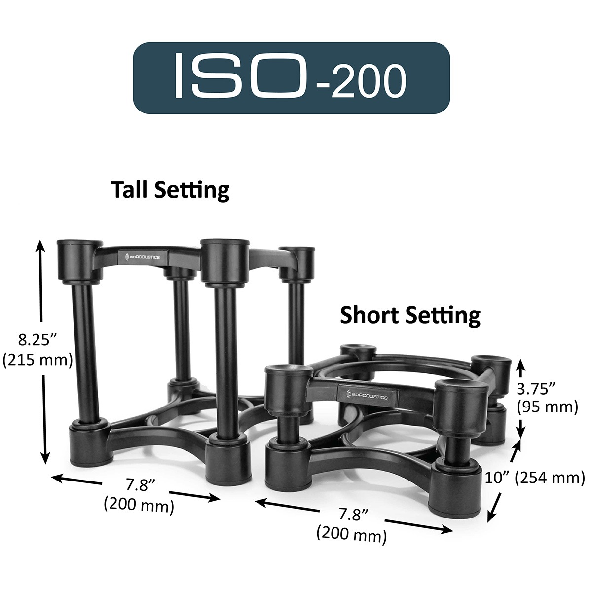 ISO ACOUSTICS ISO-200 モニタースピーカースタンド（ペアセット