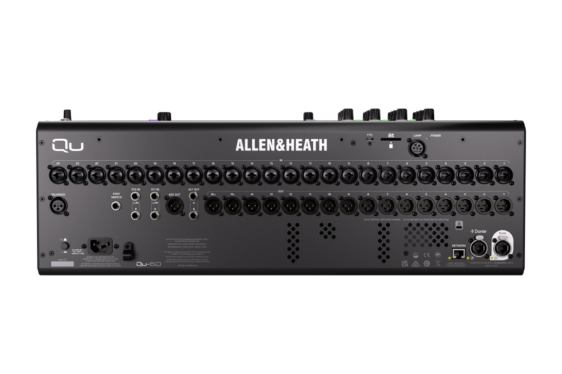 Allen & Heath Qu-6D デジタルミキサー (ミキシングコンソール