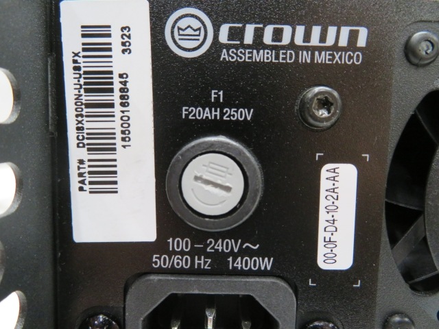 品 CROWN DCi8 300 高品位設備用 パワーアンプ 最大8CH PA クラウン