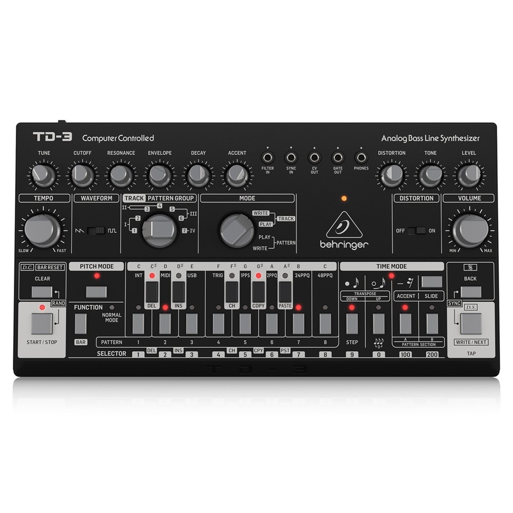 Behringer TD-3 BKアナログシンセサイザー BEHRINGERからパワフルなベースシンセサイザーTD-3が誕生いたし