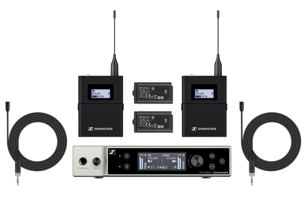 SENNHEISER EW-DX MKE 2-SET (W5-6) 2chピンマイクセット (1.2GHz