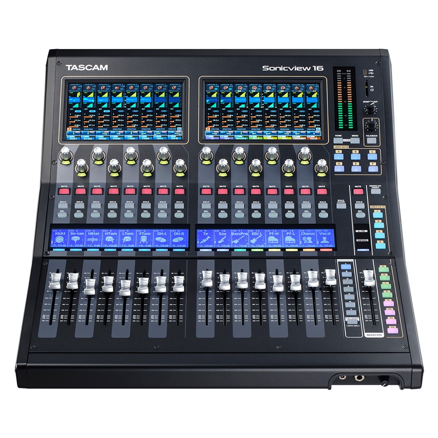 TASCAM Sonicview 16 マルチカラータッチスクリーン搭載デジタル