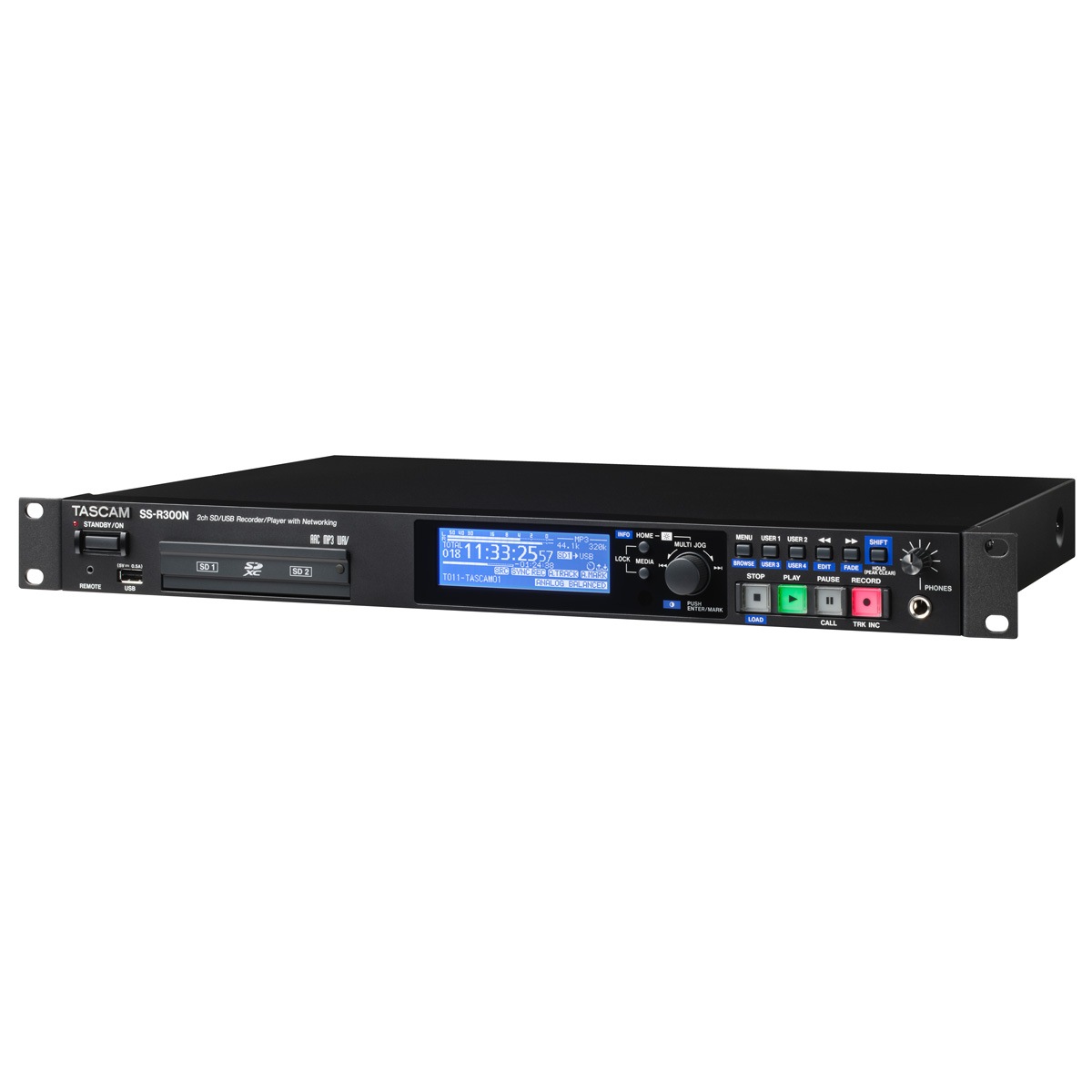 TASCAM SS-R300N ネットワーク対応SD/USB 2チャンネルオーディオ