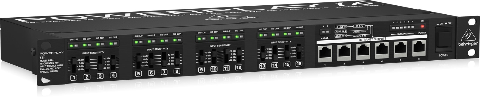 BEHRINGER P16-I POWERPLAY 16ch インプットモジュール｜FULL-TEN