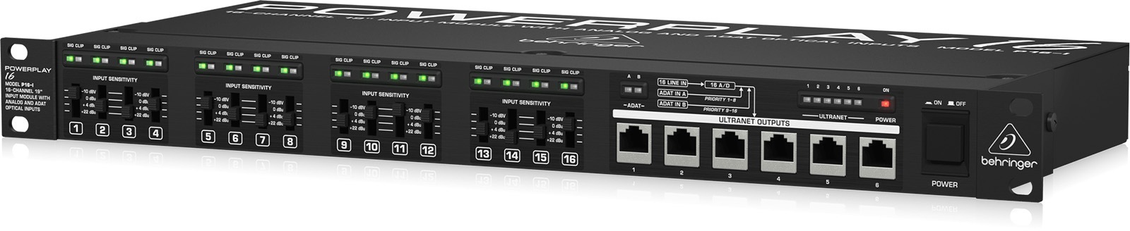 BEHRINGER P16-I POWERPLAY 16ch インプットモジュール｜FULL-TEN