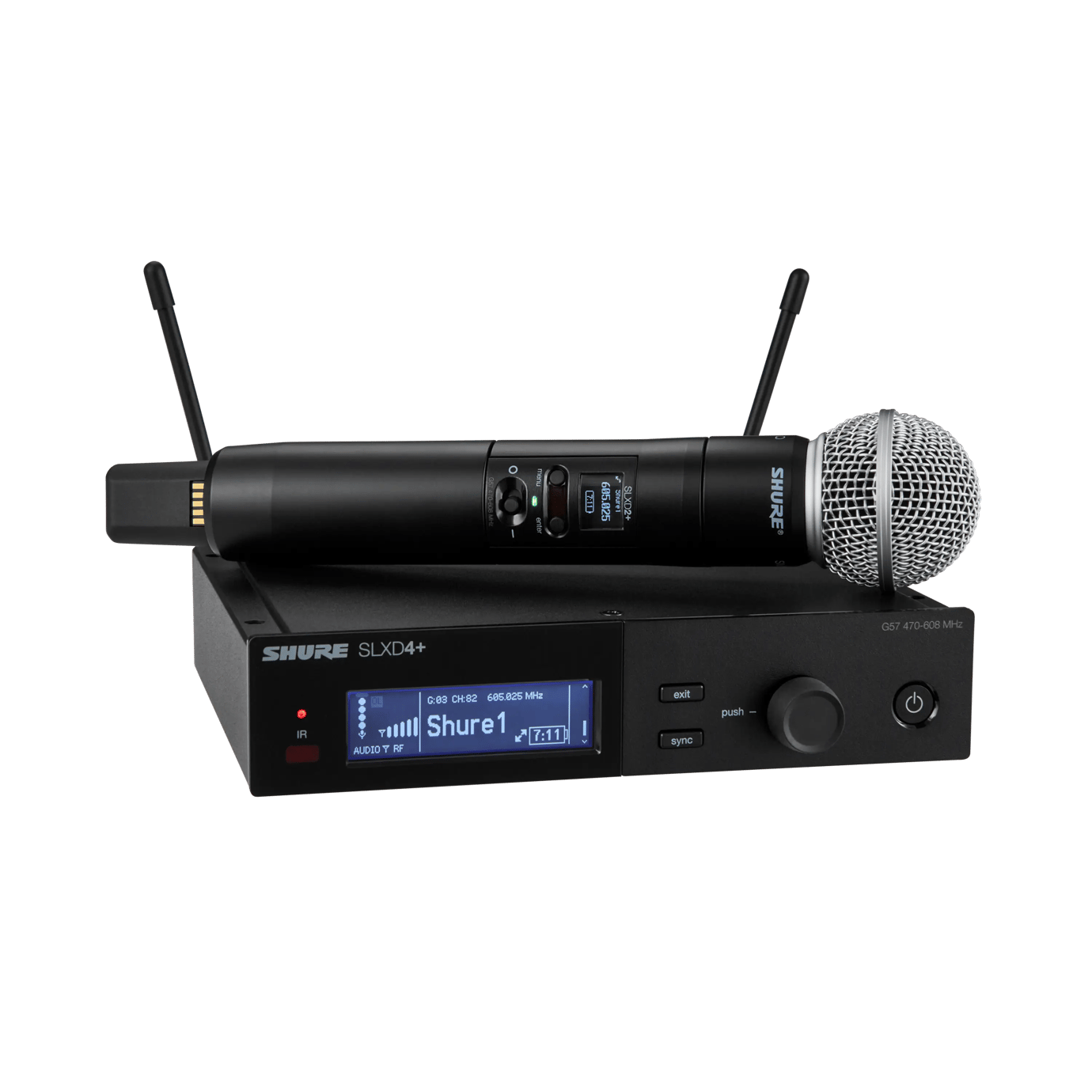 Shure SLXD24+J/58-JB ワイヤレスマイク送受信機セット (SM58ヘッド