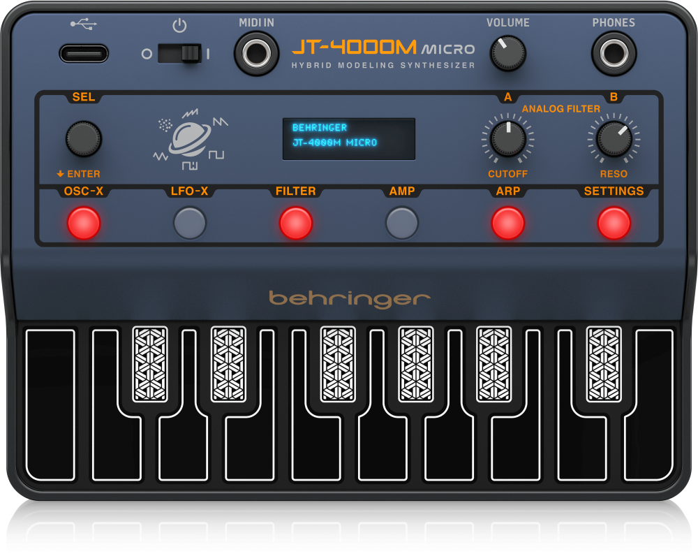 Behringer JT-4000M MICRO ベリンガー シンセサイザー BEHRINGER JT-4000M MICRO 4ボイスハイブリッドシンセサイザー
