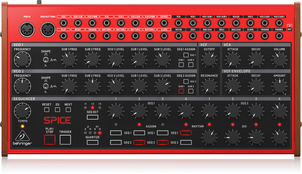 BEHRINGER SPICE ポリリズムシンセサイザー | Hibino.com ヒビノ公式