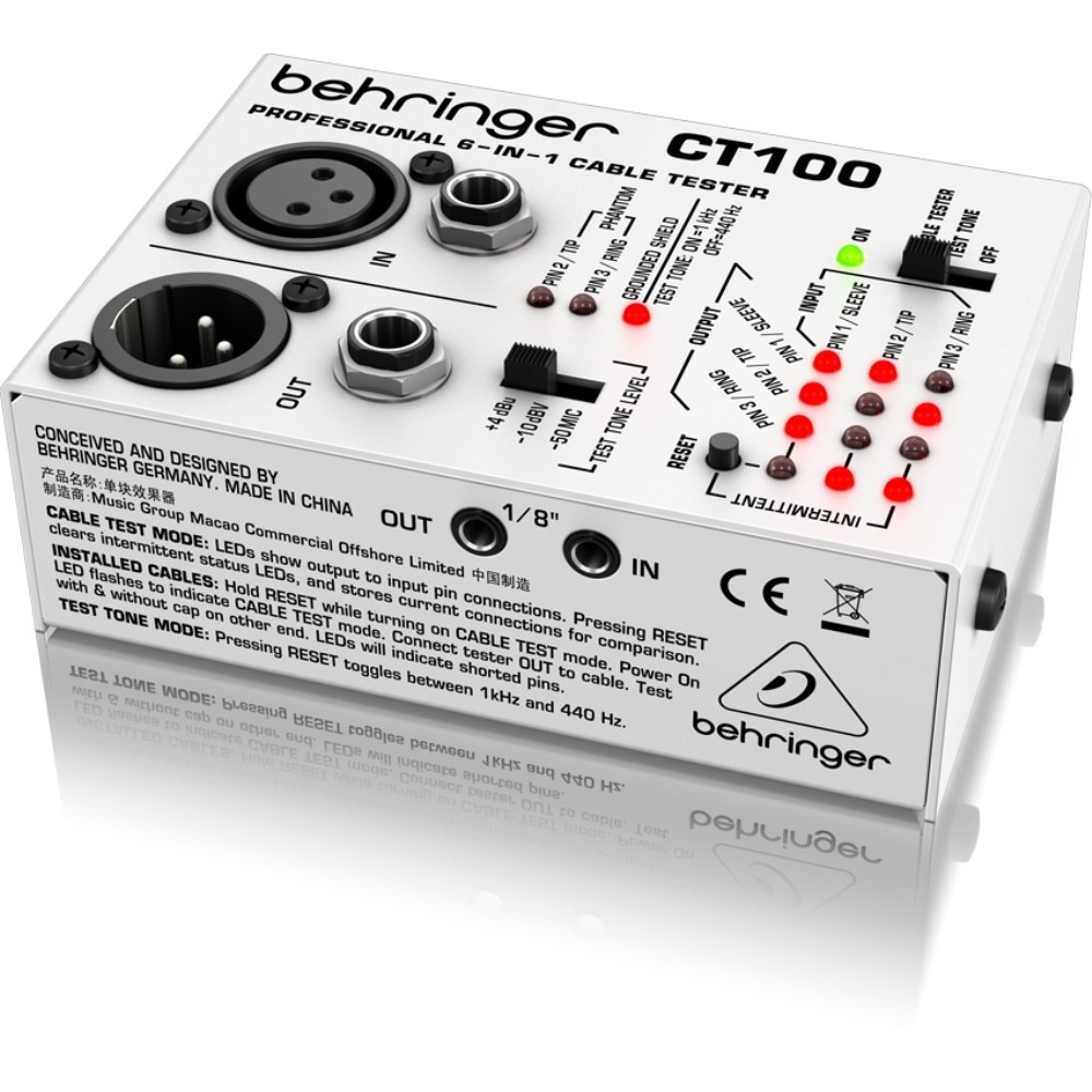 BEHRINGER CT100 ケーブルテスター｜FULL-TEN
