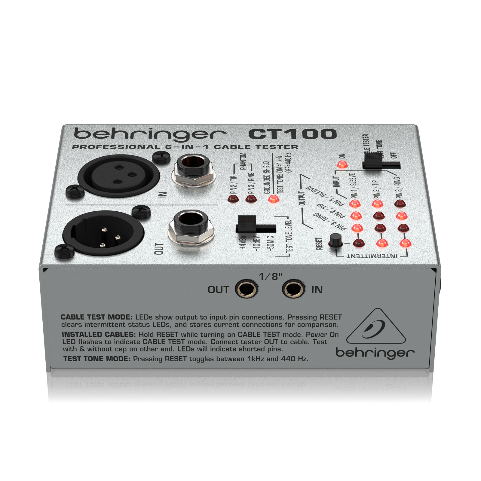 BEHRINGER CT100 ケーブルテスター | Hibino.com ヒビノ公式