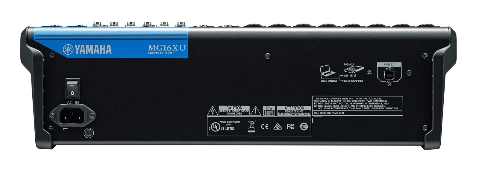 ラックマウント付 YAMAHA スタジオ アナログミキサー MG16XU ヤマハ YAMAHA MG16XU 【16chアナログミキサー】 ｜イケベ楽器店