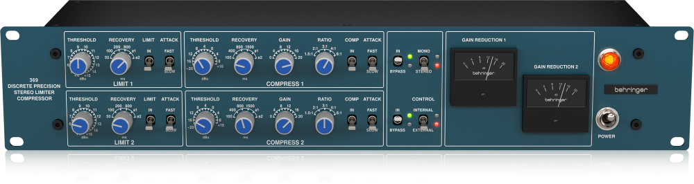 BEHRINGER 369 2chコンプレッサー (リミッター) | Hibino.com ヒビノ