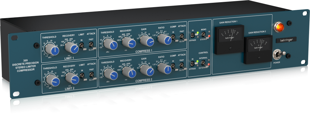 BEHRINGER 369 2chコンプレッサー (リミッター) | Hibino.com ヒビノ