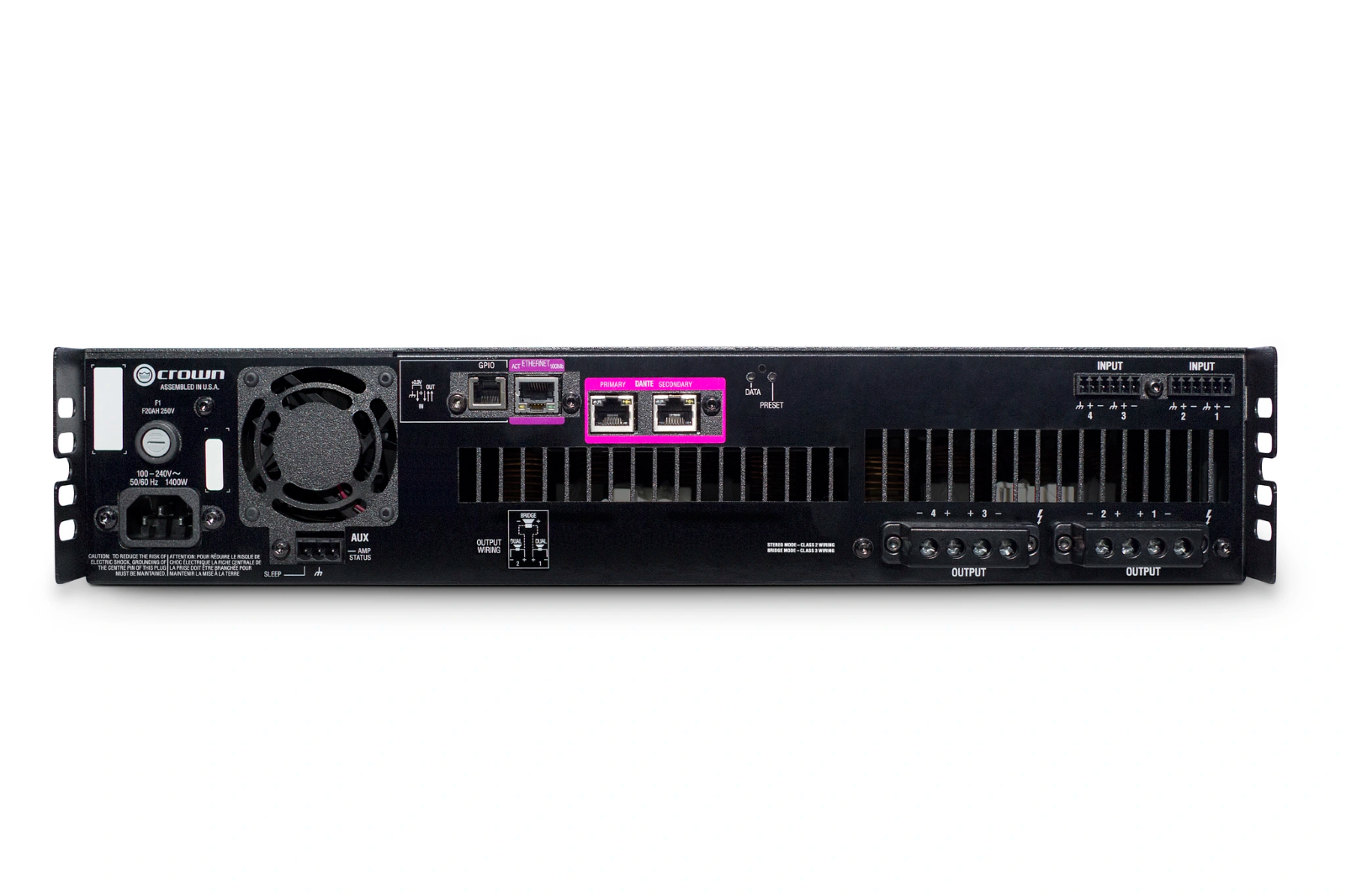 CROWN DCi 4|600DA 4chパワーアンプ Dante対応 | Hibino.com ヒビノ