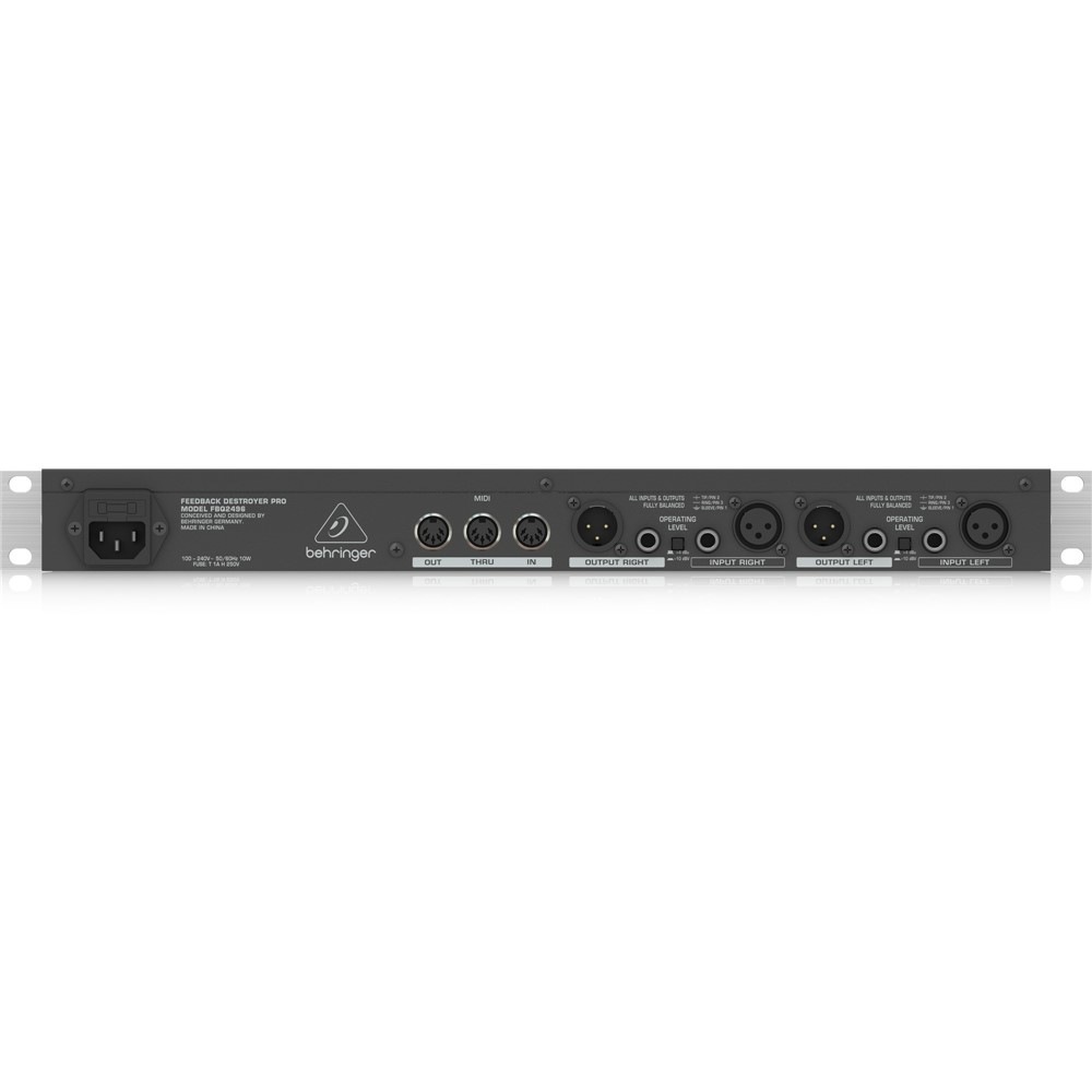 ハウリングプロセッサー　fbq2496 ① BEHRINGER FBQ2496 FEEDBACK DESTROYER PRO フィードバック