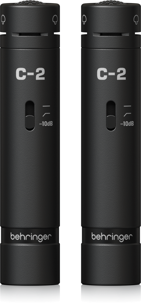 Behringer C-2 2本セット コンデンサーマイク BEHRINGER C-2 DARK EDITION スティック型コンデンサーマイク