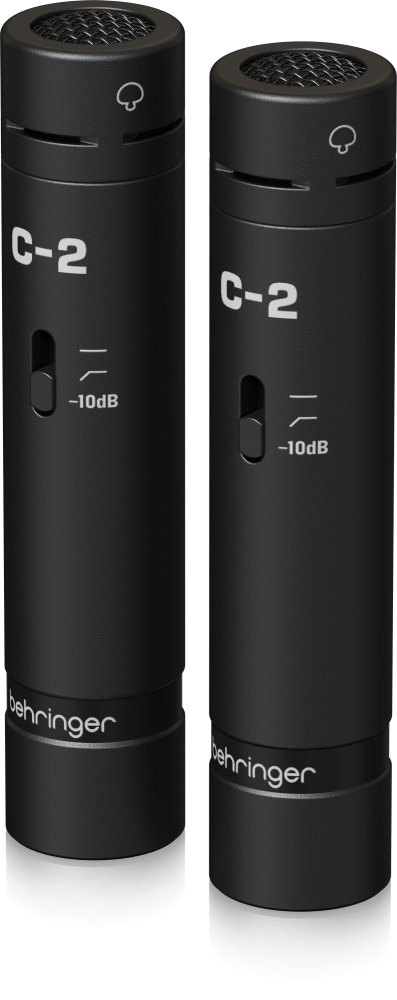 Behringer C-2 2本セット コンデンサーマイク BEHRINGER C-2 DARK EDITION スティック型コンデンサーマイク