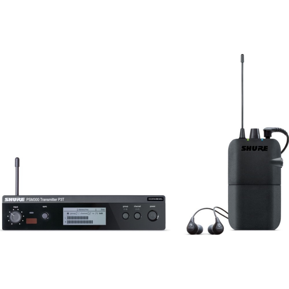 Shure P3TR112GR-JB ワイヤレスイヤモニ・セット｜ヒビノ公式 