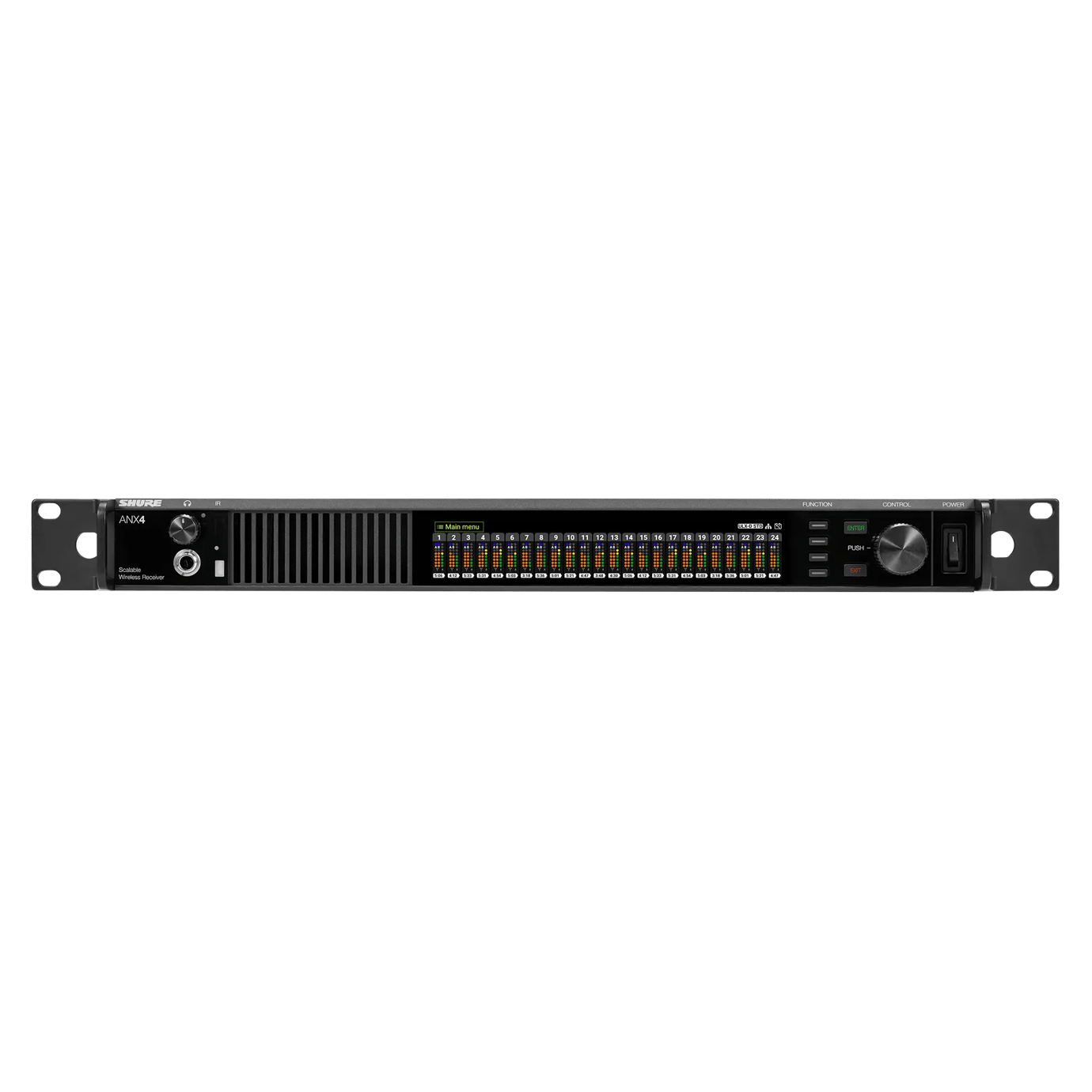 Shure ANX4J ワイヤレスマイク受信機 システム用スケーラブル