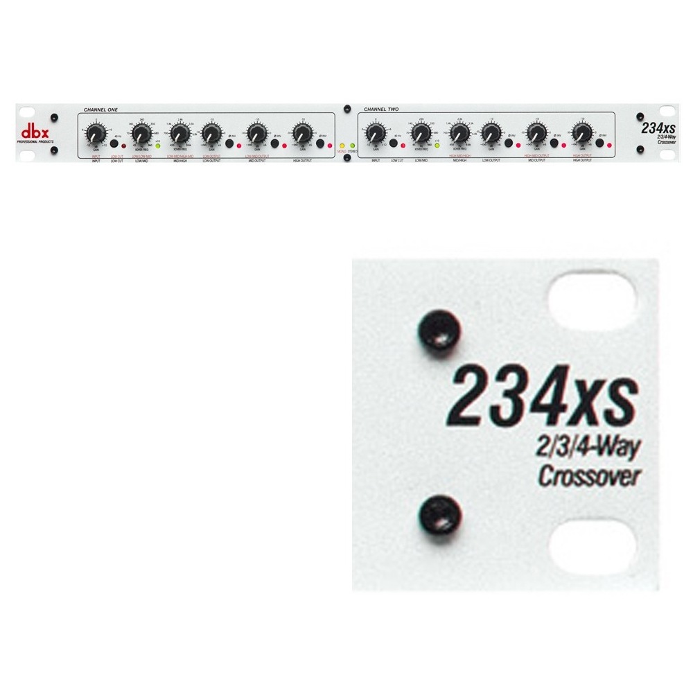 dbx 234xs ステレオ3-Way/モノラル4-Way クロスオーバー｜Hibino.com
