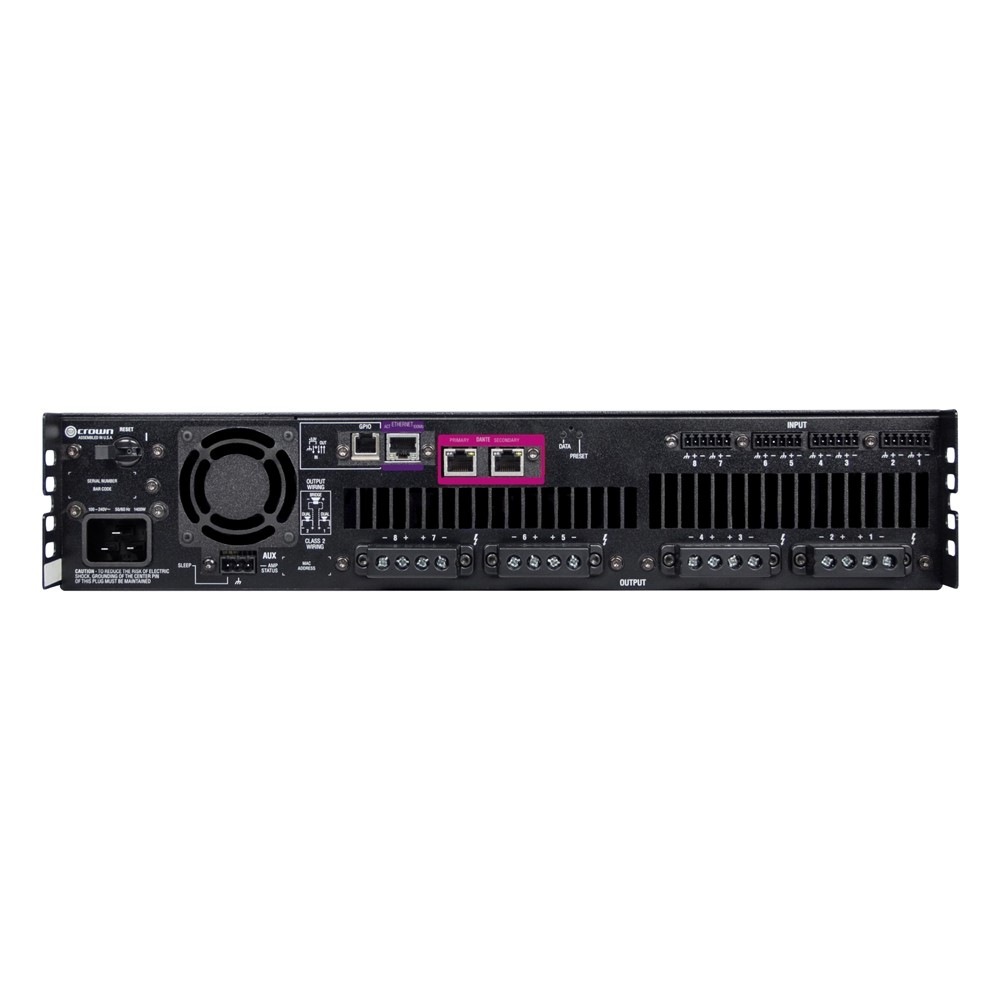 CROWN DCi 8|600DA 8chパワーアンプ Dante対応 | Hibino.com ヒビノ