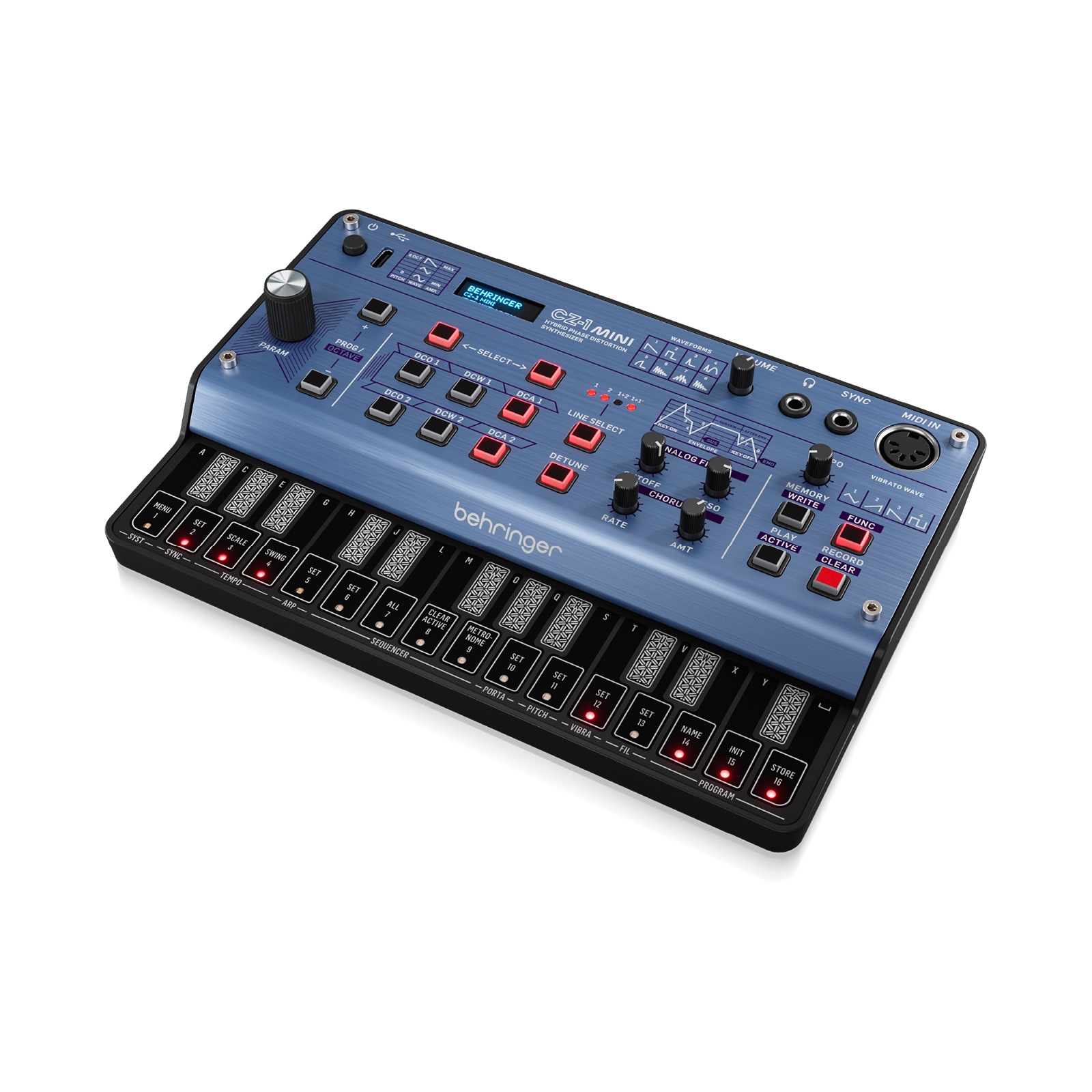 Behringer CZ-1 Mini ハイブリッドシンセサイザー BEHRINGER CZ-1 MINI ハイブリッドシンセサイザー 16ステップ