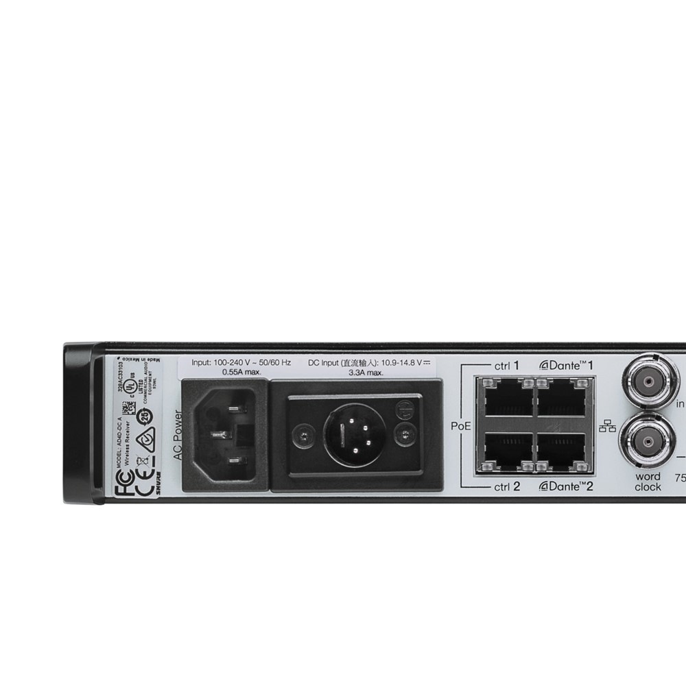 Shure AD4DJ-A 2chワイヤレスマイク受信機 AD4DJ=-A | Hibino.com