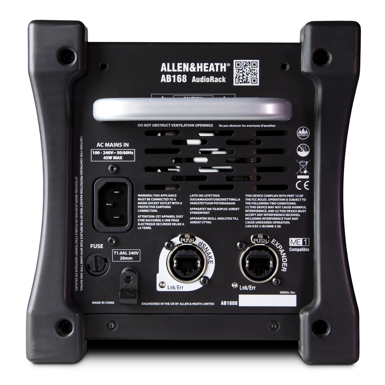 Allen & Heath AB168 Qu、ME用I/O拡張ユニット | Hibino.com ヒビノ